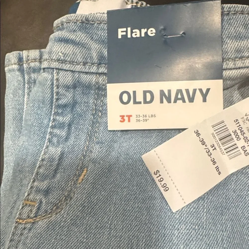 Flare-Leg Pull-On Jeans for Toddler Girls